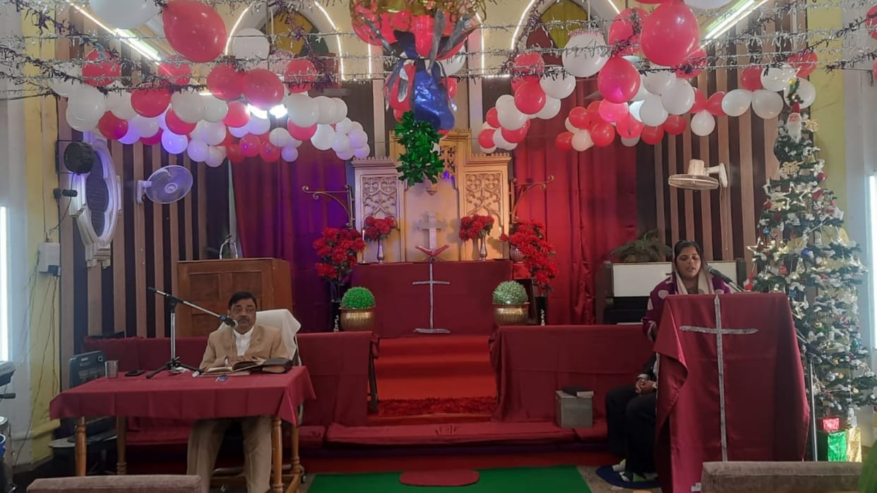 Christmas celebration in Gonda.