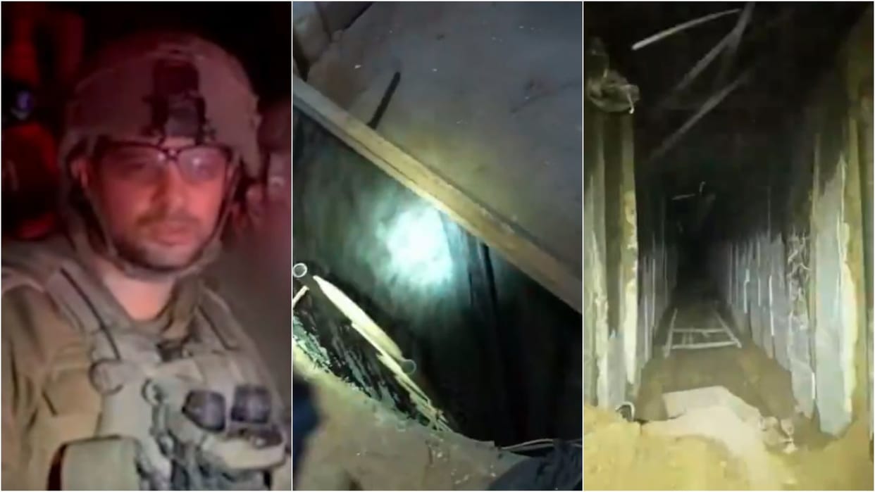 Israel War Gaza Hamas Tunnel Bodies of Hostages found IDF Video Claim