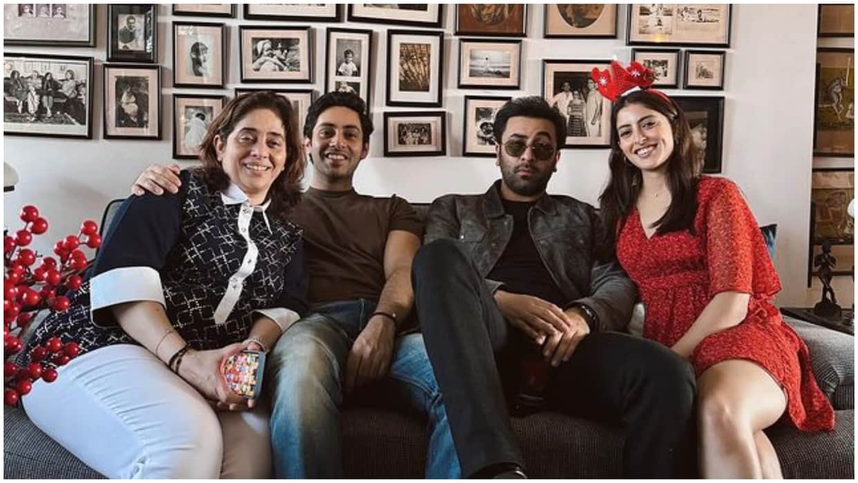 Agastya and Navya Naveli Nanda Celebrates Christmas with Kapoor Family shares photos with ranbir alia bhatt