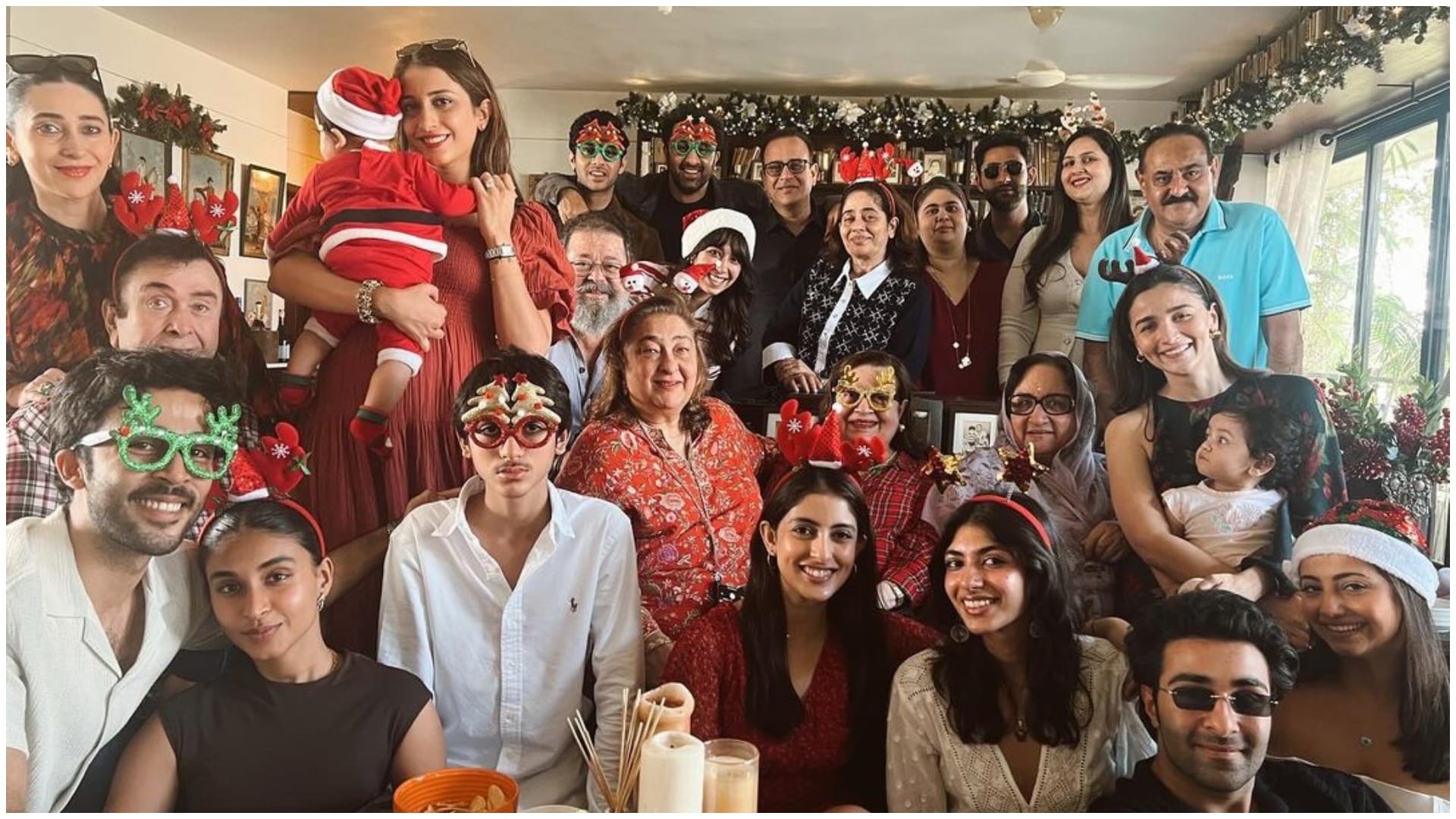 Agastya and Navya Naveli Nanda Celebrates Christmas with Kapoor Family shares photos with ranbir alia bhatt