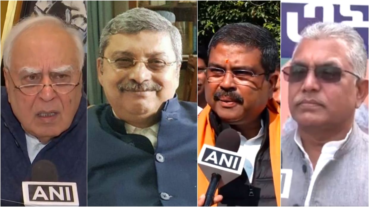 Rajya Sabha Chairman Mimicry Row Kapil Sibal BJP Dharmendra Pradhan Dilip Ghosh Reactions