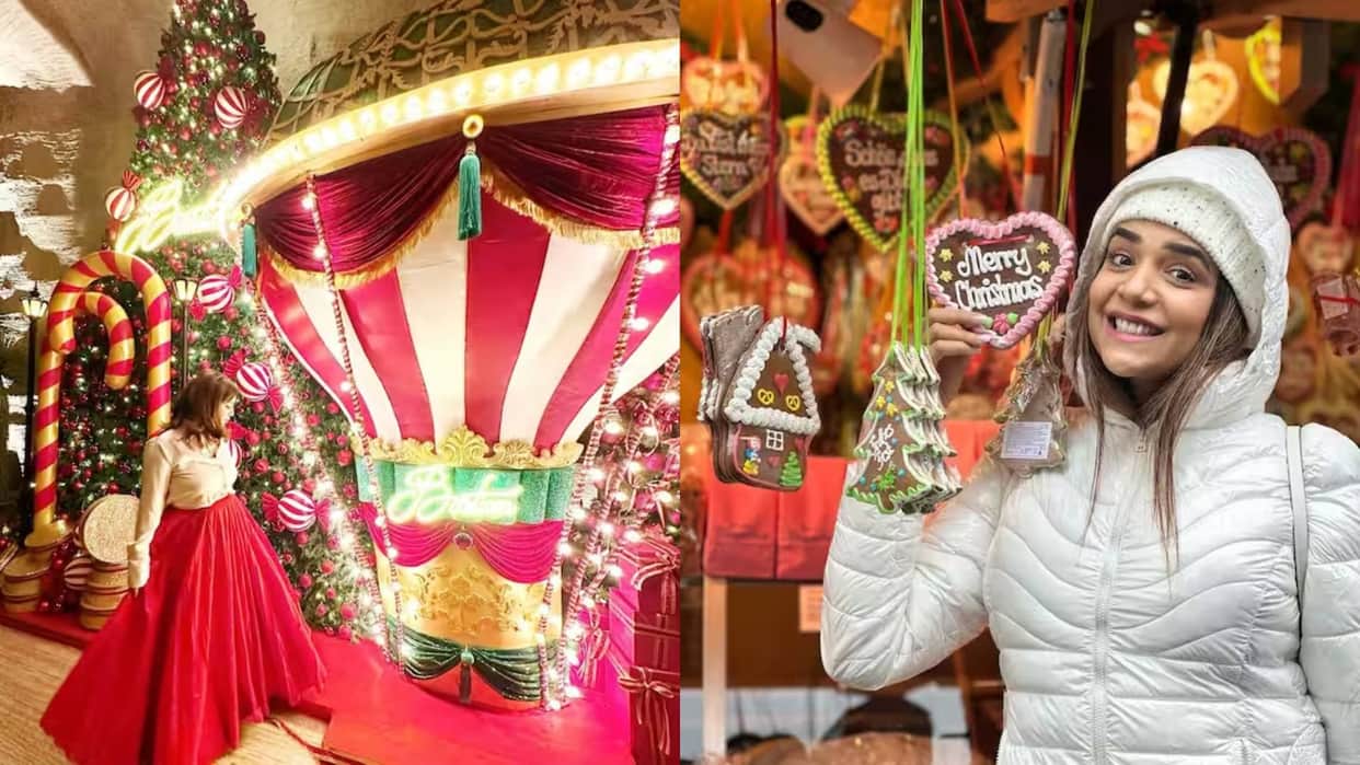 Divyanka Tripathi Debina Bonnerjee shraddha Arya Tv celebs celebrated Christmas 2023 see inside pics
