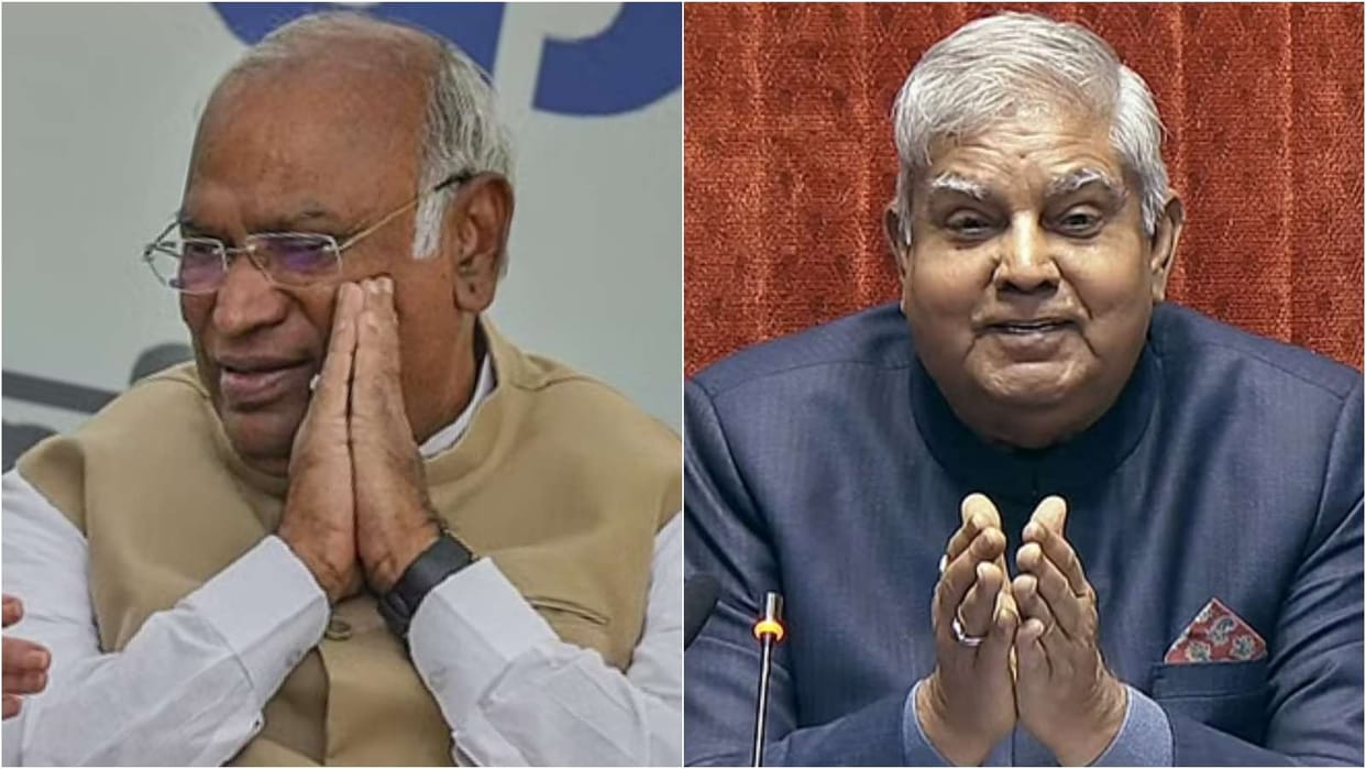 Rajya Sabha Mallikarjun Kharge Letter to Jagdeep Dhankhar cannot Meet outside Delhi