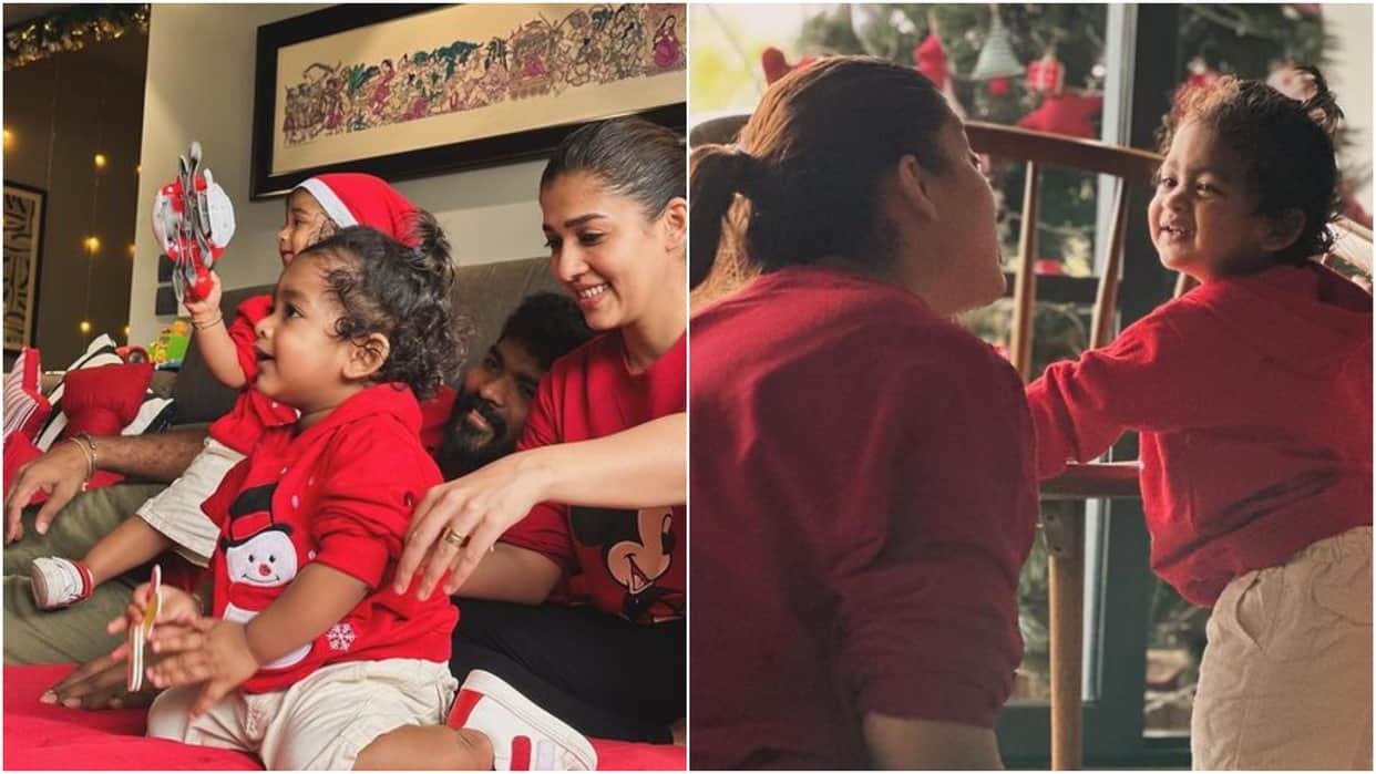 Nayanthara and Vignesh Shivan Celebrate Christmas With Their Twins shares adorable Photos See here