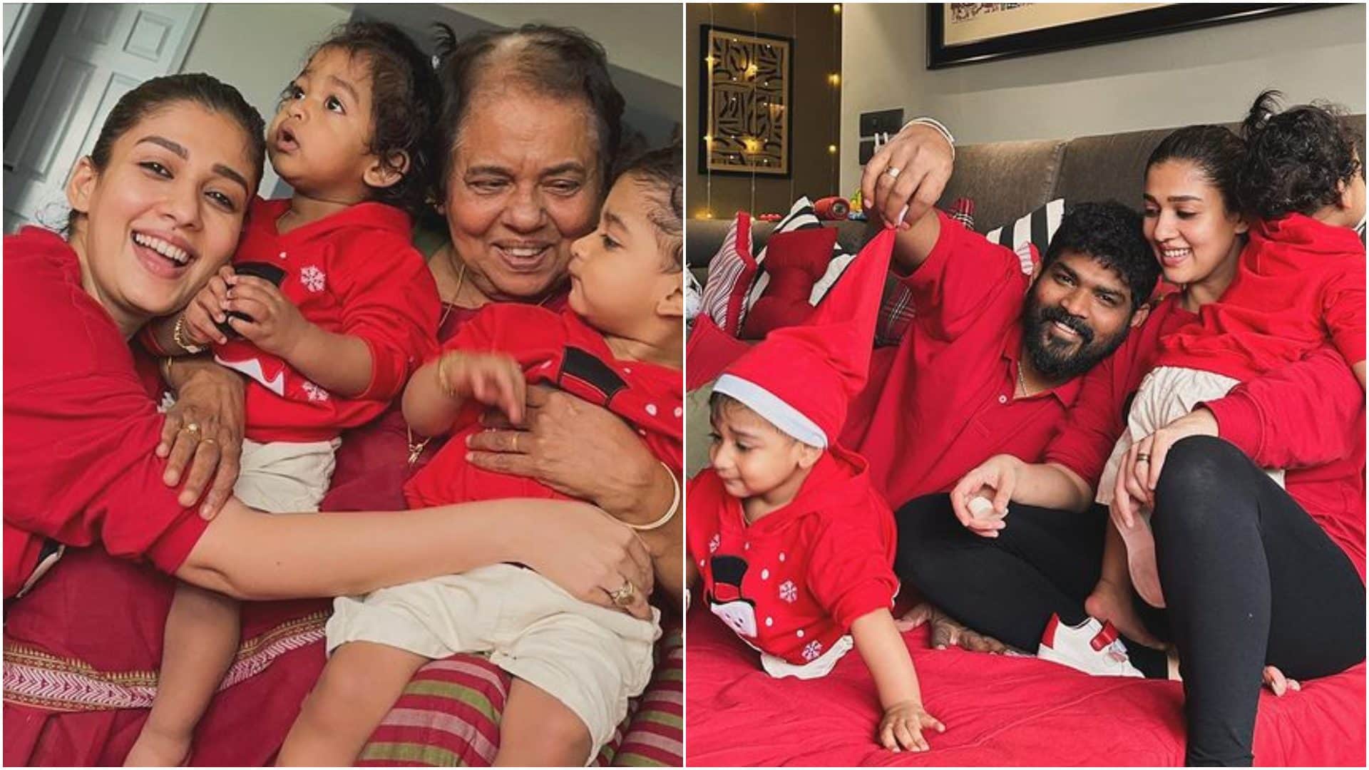 Nayanthara and Vignesh Shivan Celebrate Christmas With Their Twins shares adorable Photos See here