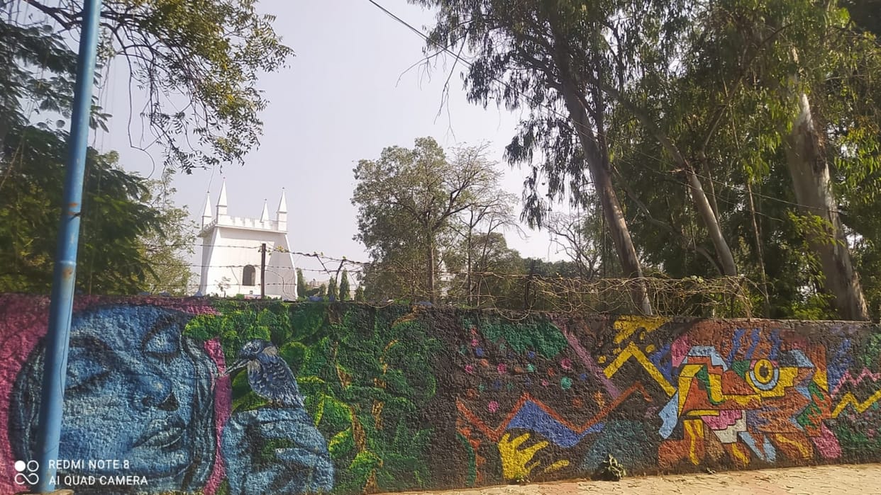 Indore first ancient white church is famous