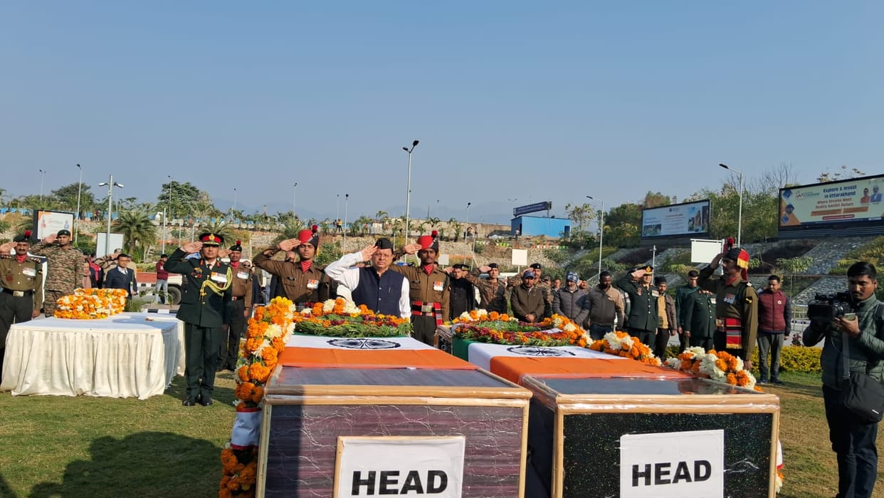 Poonch Attack Uttarakhand Two Martyr Soldiers Of Pauri And Chamoli dead body reached Uttarakhand