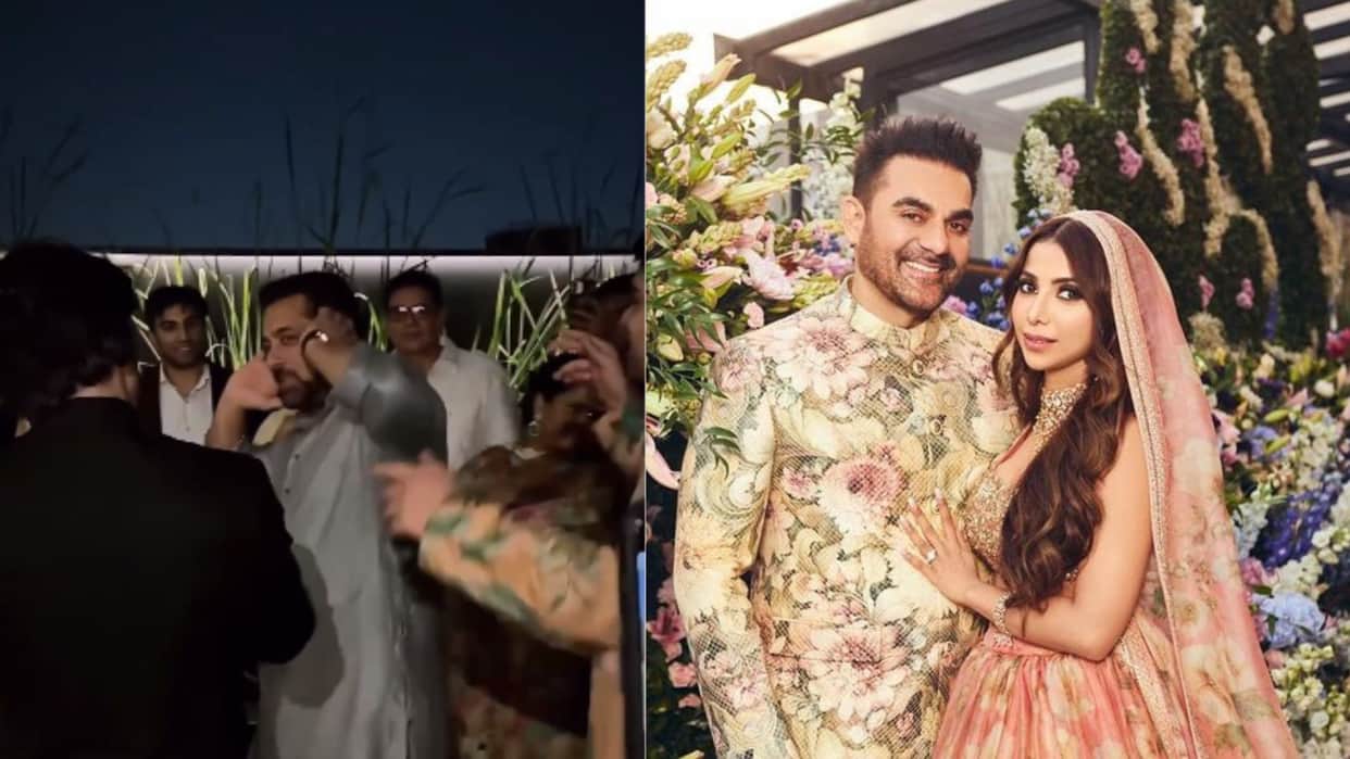Salman Khan danced on tere mast mast do nain in Arbaaz Khan and Shura Khan Wedding now video went viral