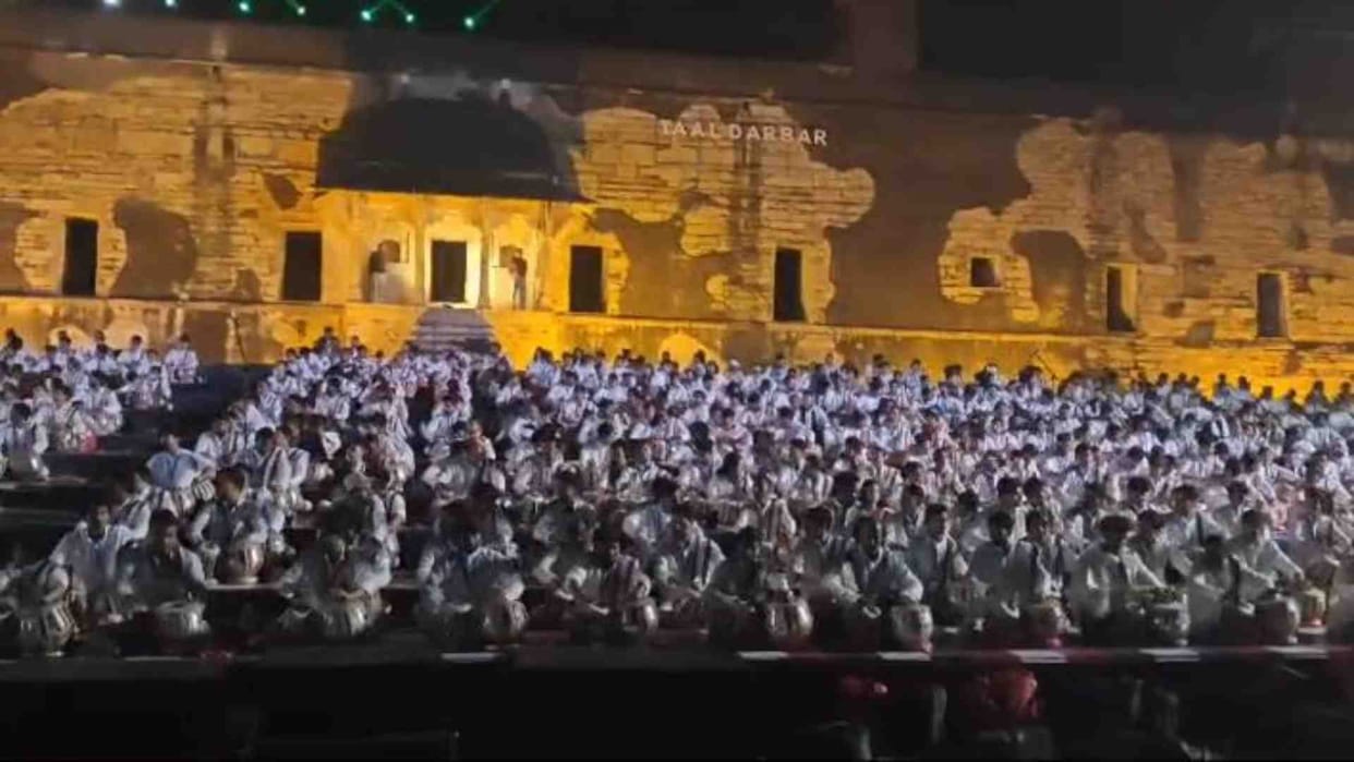 1600 tabla players made world record in music city Gwalior