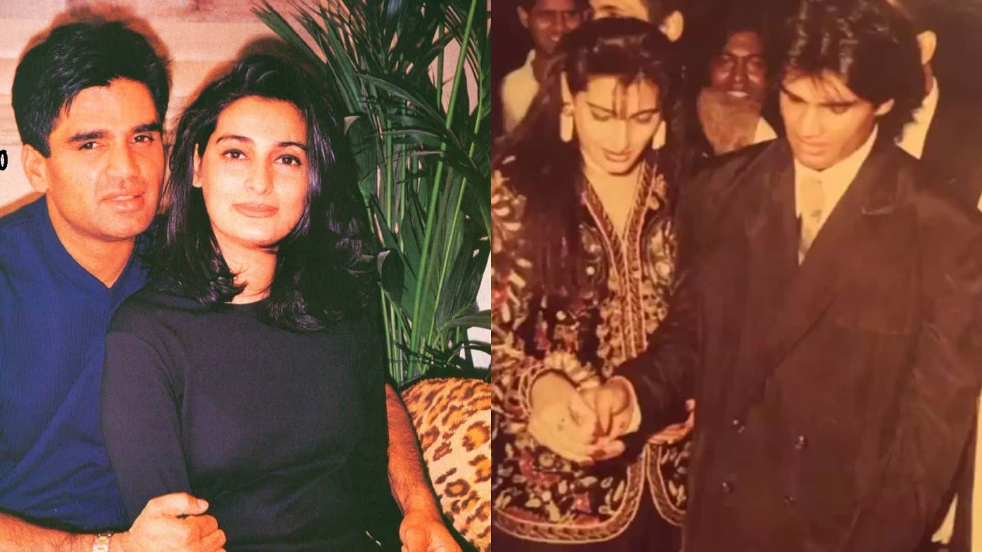 Sunil Shetty And Mana Shetty 41st Wedding anniversary actress Athiya shared an unseen photo see the pictures