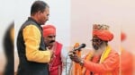 भाजपा सांसद गोपाल जी ठाकुर के साथ उन्नाव सांसद साक्षी महाराज