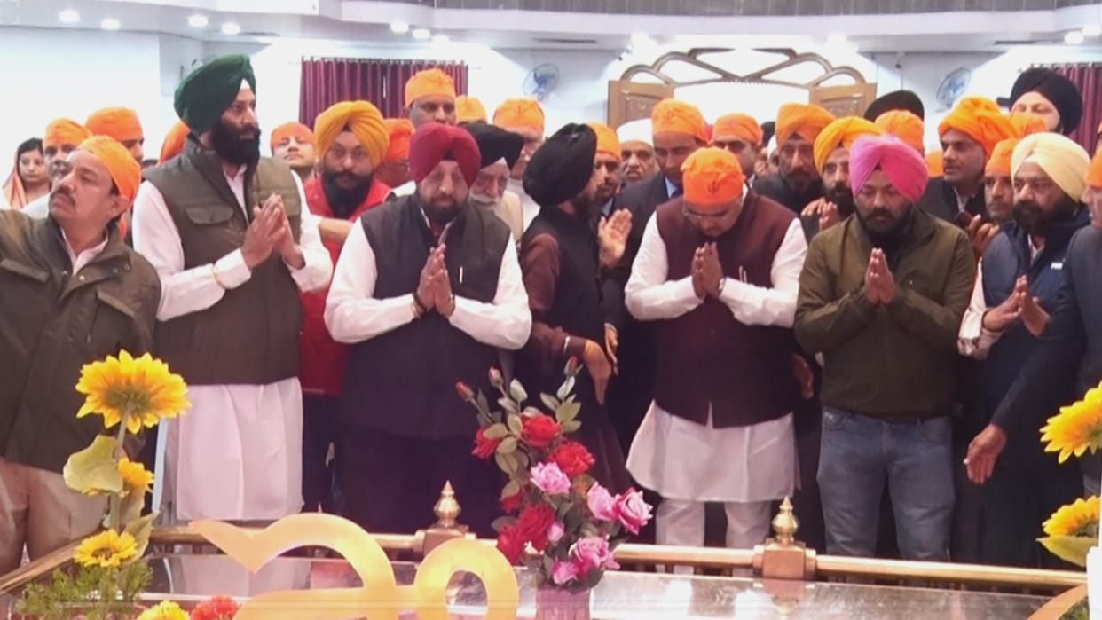 CM Bhajanlal Sharma reached Gurudwara on the occasion of Veer Bal Diwas