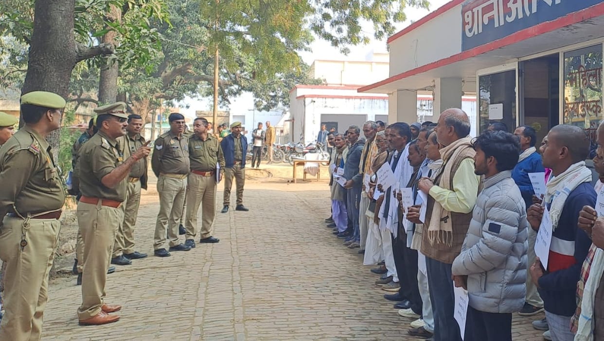 Parade of history-sheeters took place in the police station in Hardoi,. 74 out of 122 reached the police stati