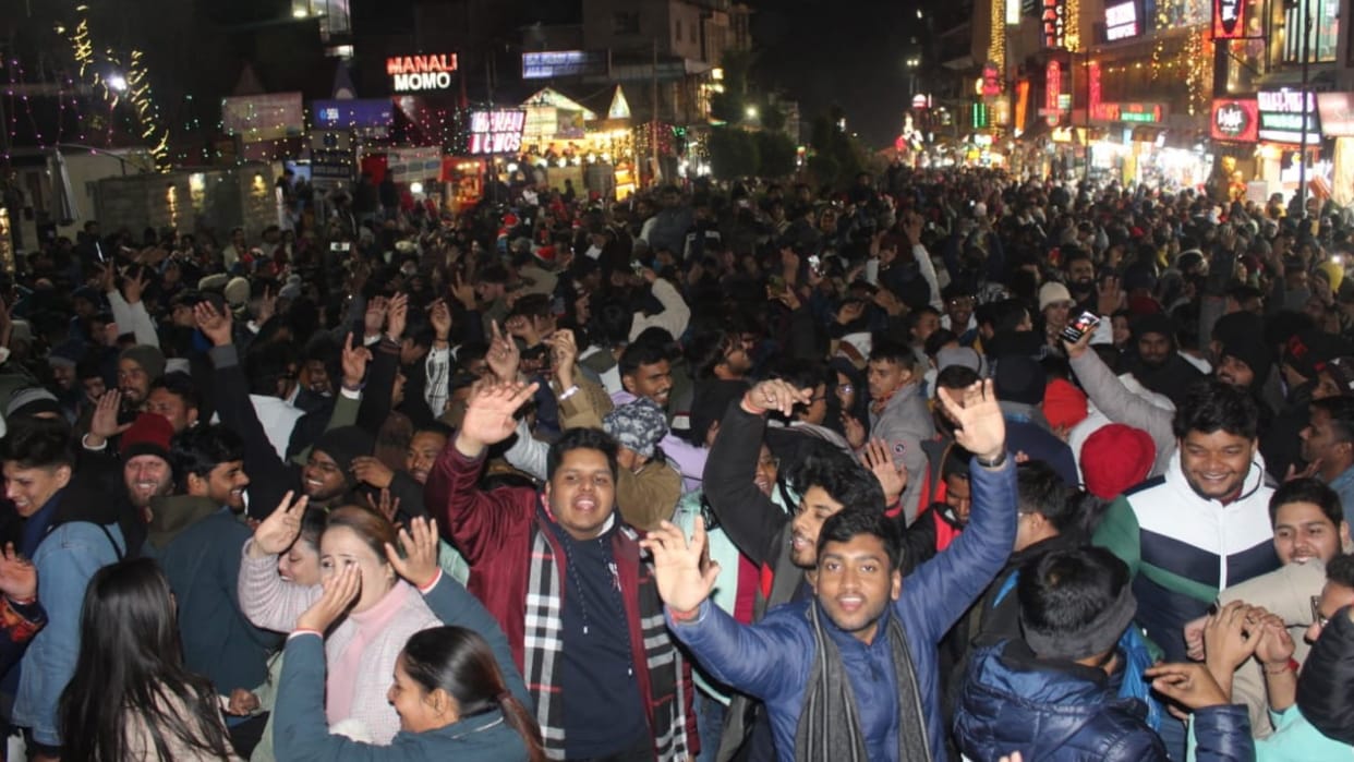 five lakh tourist celebrated Christmas at shimla manali in Himachal Pradesh