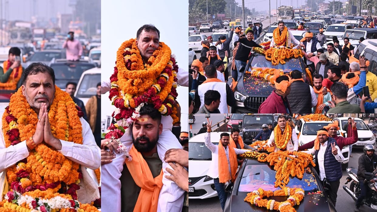 Suspended President of Indian Wrestling Association given grand welcome by supporters in Varanasi