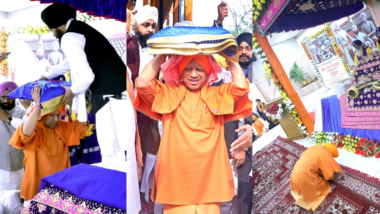 Veer Bal Diwas celebration in CM house in Lucknow.