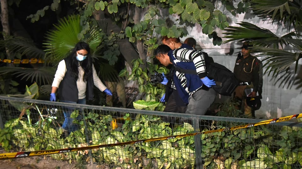 Israel Embassy Blast Two suspects seen in CCTV