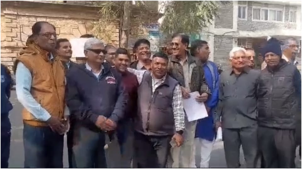 Chhipa community protested against Shahpura MLA Lalaram Bairwa In Ajmer