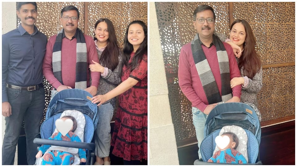 IAS Tina Dabi And Ria Dabi Christmas Celebration Pics IAS Pradeep Gawande IPS Manish Kumar