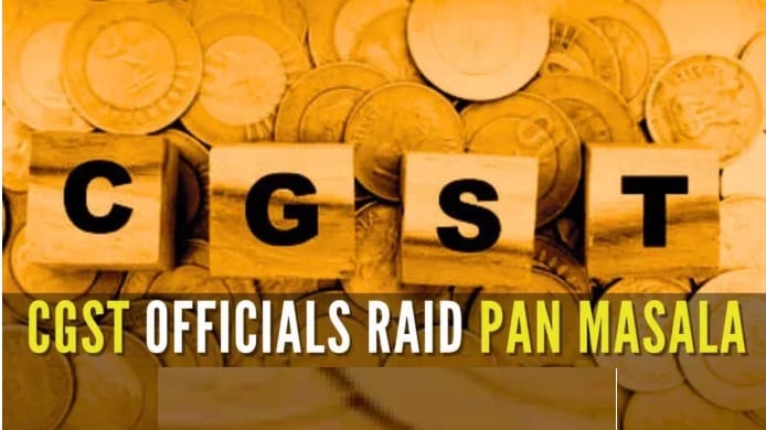 SGST raid on three establishments of Madhu Pan Masala, action taken by nine teams of more than 27 officers