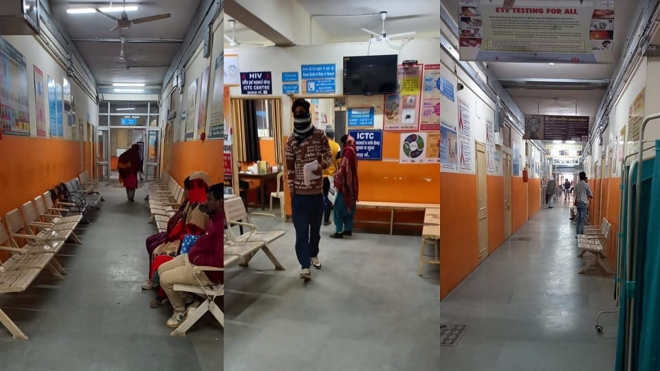 Haryana Civil Medical Services Association strike begins, OPD lying vacant in Karnal Civil Hospital