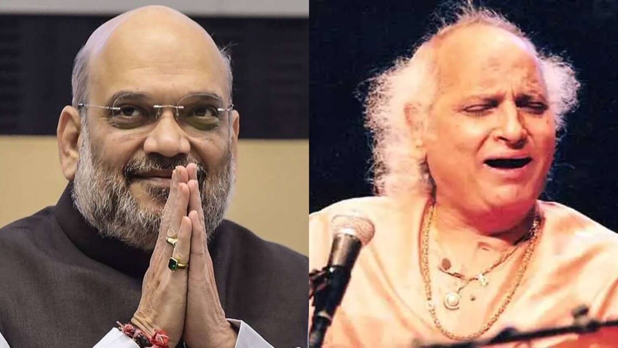 Union Home Minister Amit Shah released stamps of Pandit Jasraj in Delhi honored late singer at the ceremony