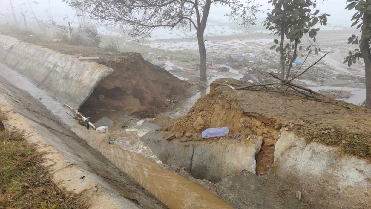 Farmers crops submerged due to canal breaking in Kapurthala