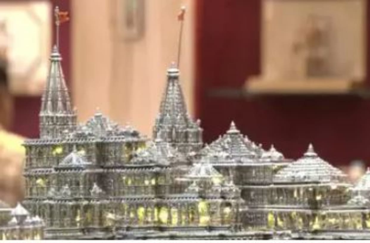 JJS 2023 : Silver replica of Ram Temple becomes the center of attraction, price range- 40 thousand to 5.5 lakh