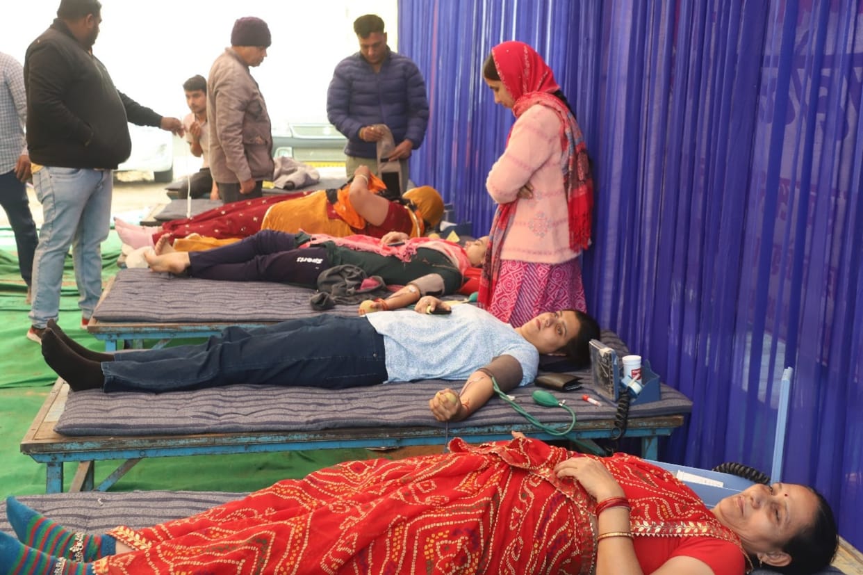 Rajasthan News: Record made by donating 8211 units of blood, Blood Donation Festival by Sumitra Seva Sansthan