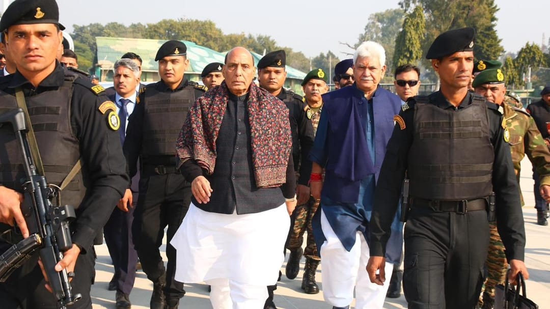 Defence Minister Rajnath Singh visit jammu and rajouri today leaves from delhi
