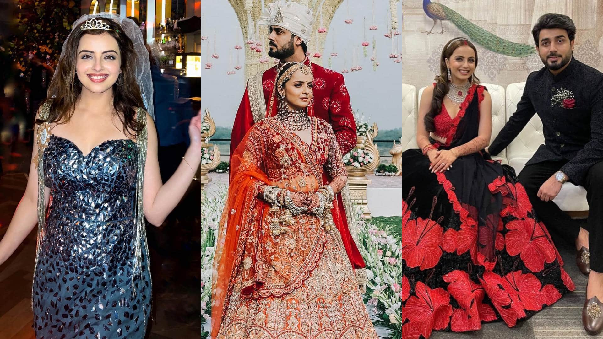 Bridal Look Of Actress ishqbaaz fame surbhi chandna neha laxmi iyer shrenu parikh