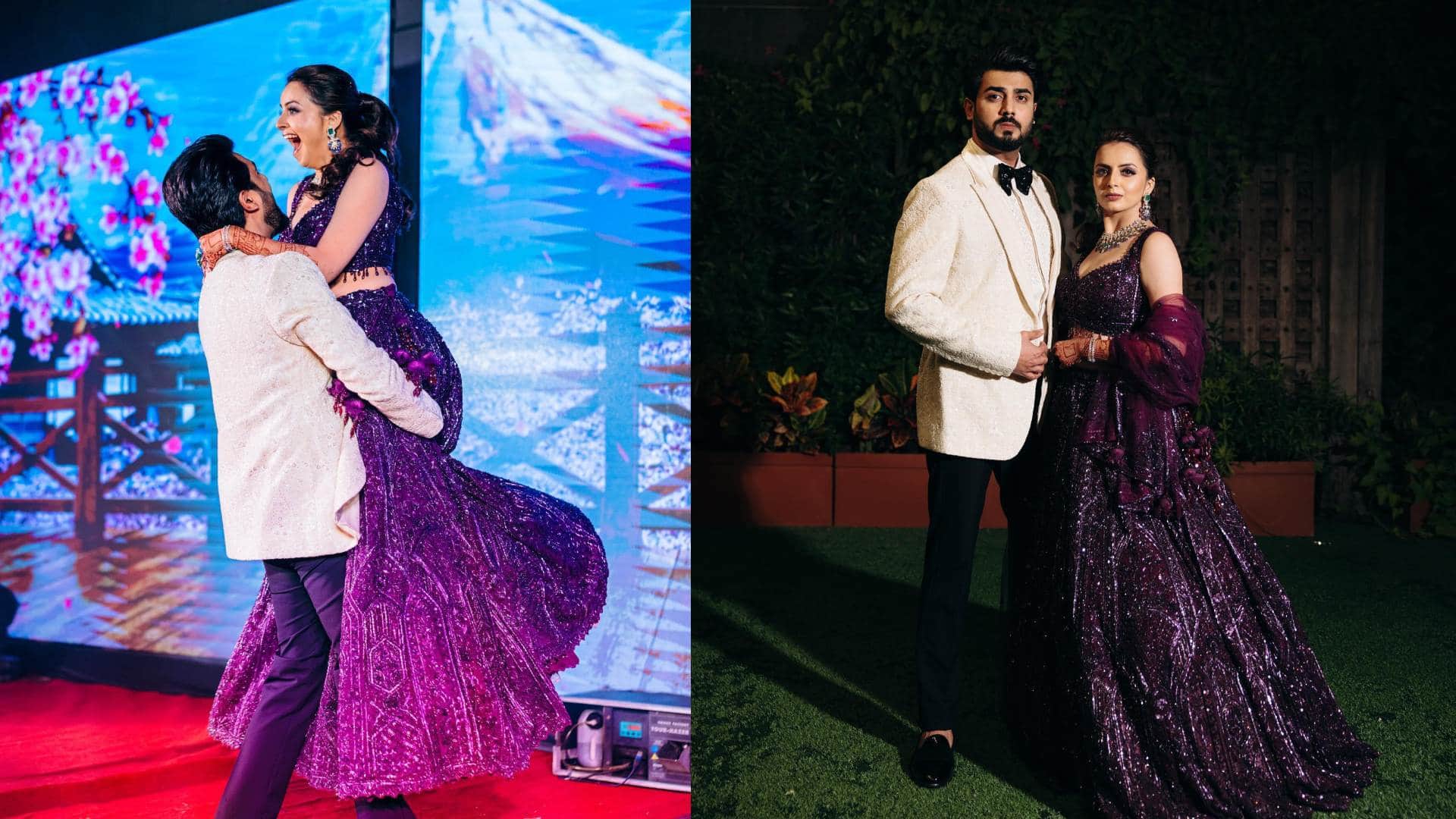 Shrenu Parikh Akshay Mhatre Wedding Album photos bachelor party to Reception party