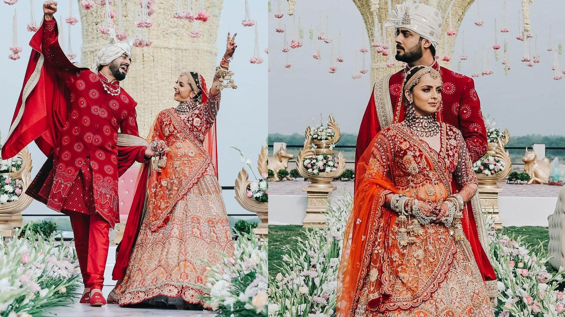Bridal Look Of Actress ishqbaaz fame surbhi chandna neha laxmi iyer shrenu parikh