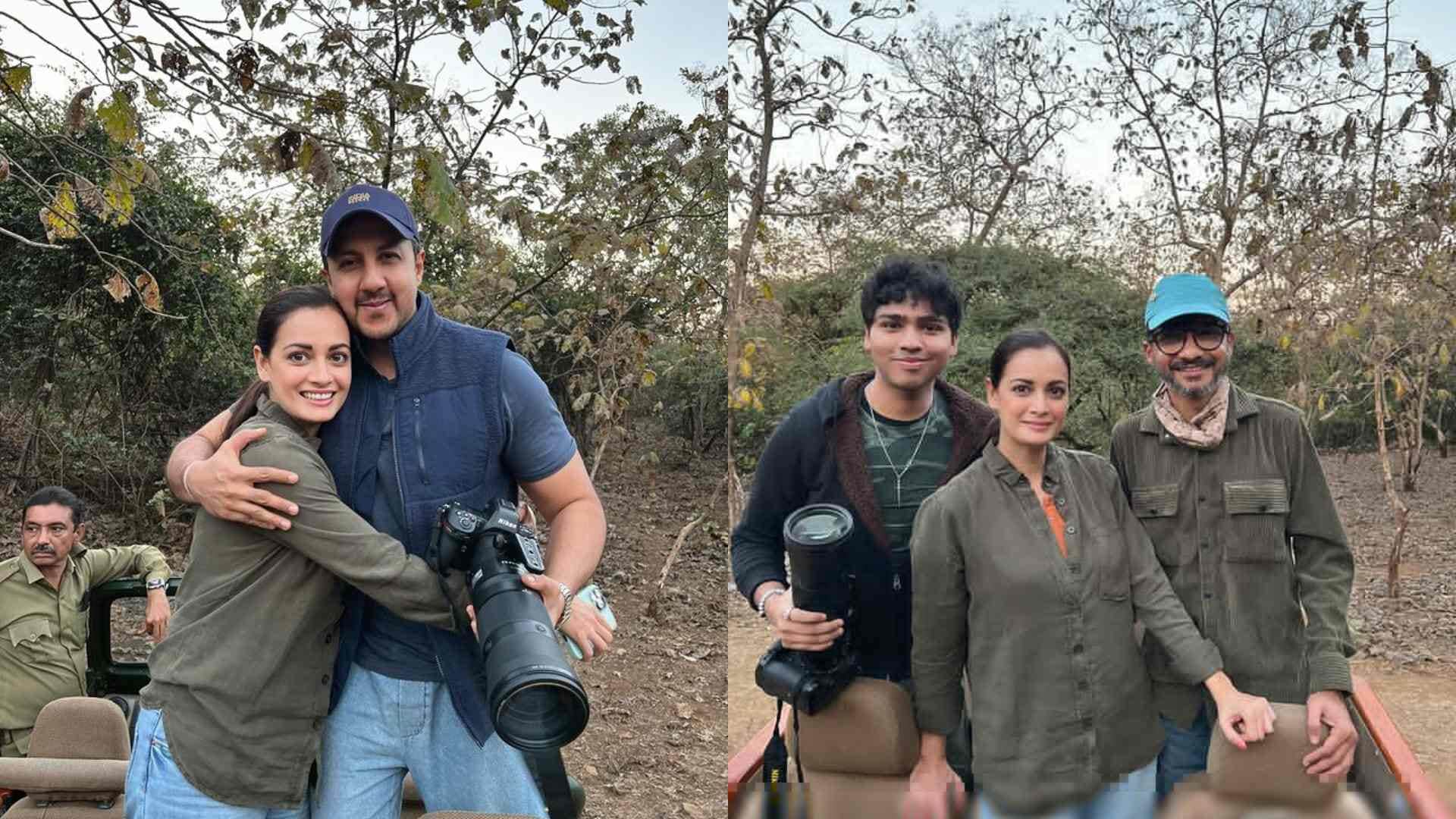 Dia Mirza Enjoys Jungle Safari With Husband Vaibhav Rekhi And Son Avyaan actress showed a glimpse