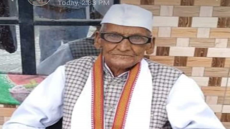 Uttarkashi Long time ill freedom fighter Chindrialal passes away