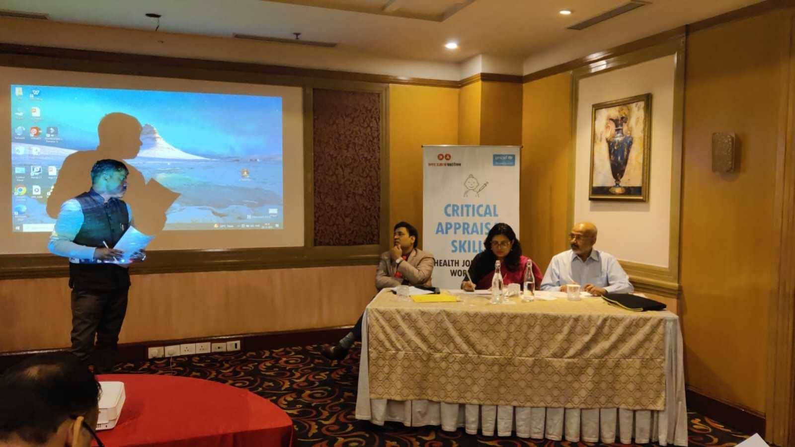 Lifesaving Routine Immunization UNICEF Amar Ujala Critical Appraisal Skills Workshop Jaipur