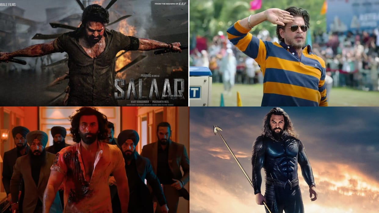 Box Office Collection Report Dunki Salaar Animal Aquaman and the Lost Kingdom wednesday Film Earnings