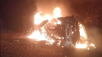 Guna Bus Accident: In the case of death of 13 people, punishment fell on the officers of Transport Department