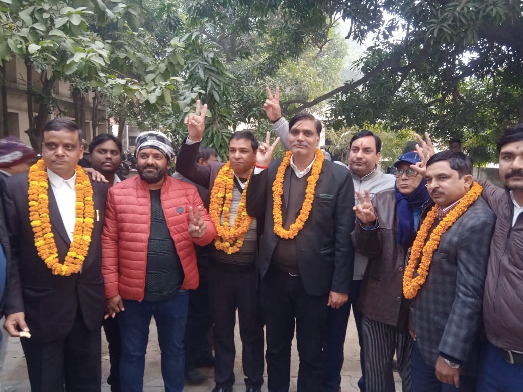 The Banaras Commissionerate Bar Association election result declared Ravi Shankar Tripathi president