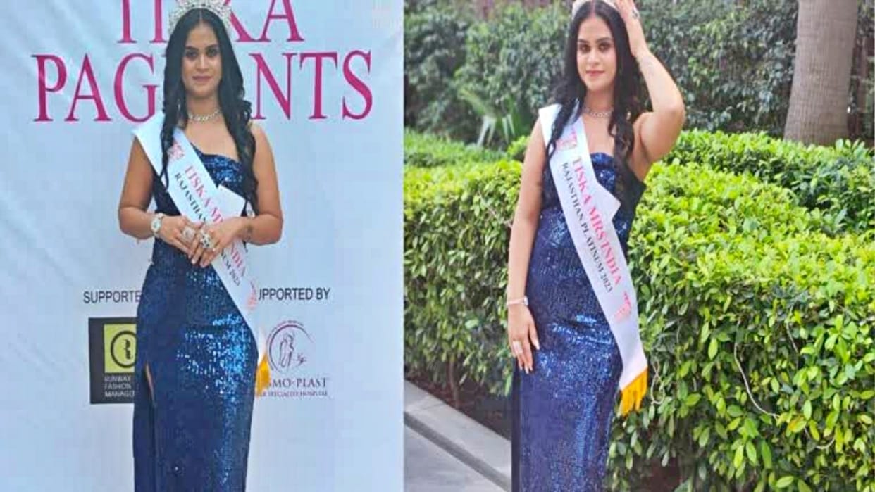 Rajasthan Neelam Tatwal became Tisca Mrs. India Rajasthan 2023 Sawai madhopur