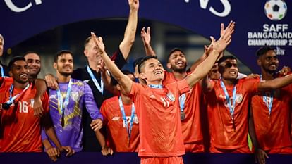 Year Ender 2023: भारतीय फुटबॉल टीम के लिए शानदार रहा यह साल, तीन खिताब जीते; ISL में मोहन बागान का दबदबा year ender 2023 sunil chhetri indian football team won three titles in 2023 mohun bagan won in isl