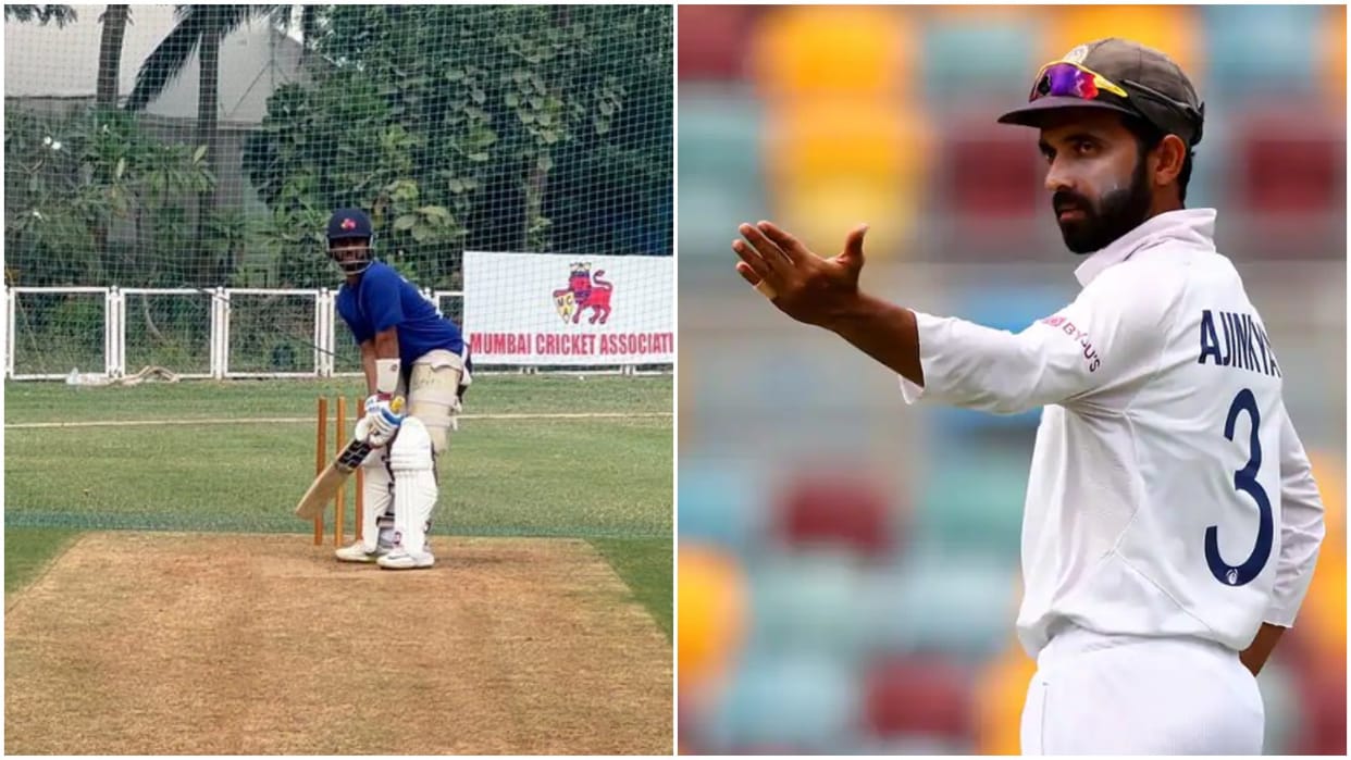 Ajinkya Rahane Shares practice Video with Caption no rest days fans appreciates his timing