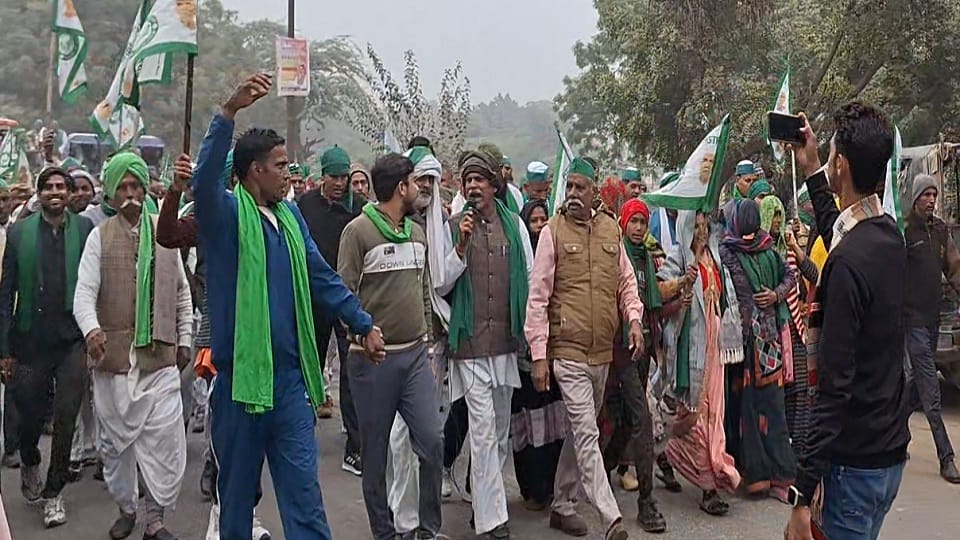 Rally held to remove encroachment and farmers' problems
