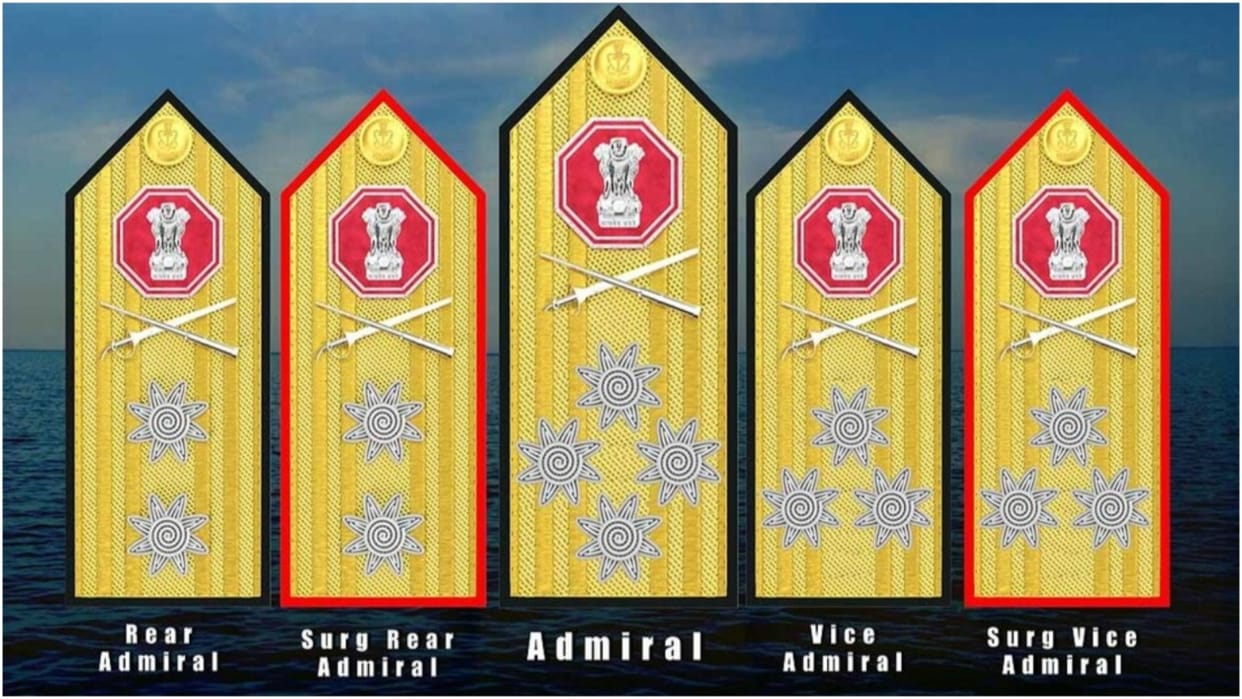 indian navy admirals epauletts design changed inspire from chhatrapati shivaji pm modi announced