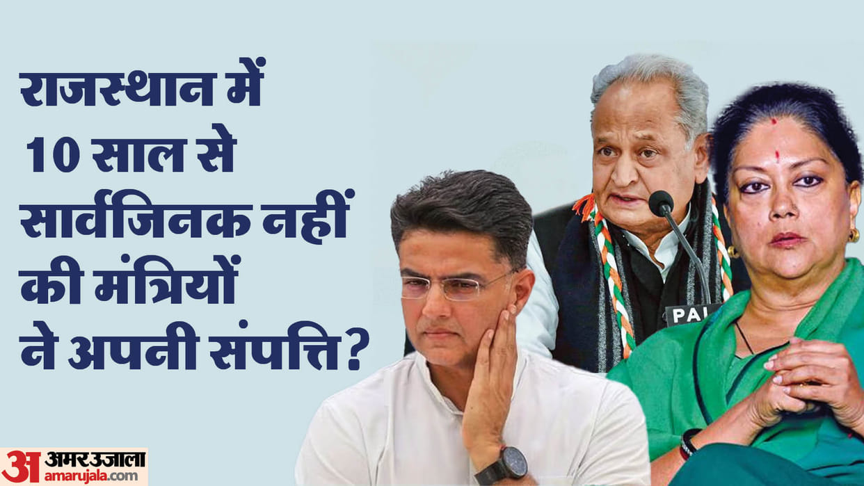 Ministers in Rajasthan have not made their assets public for 10 years