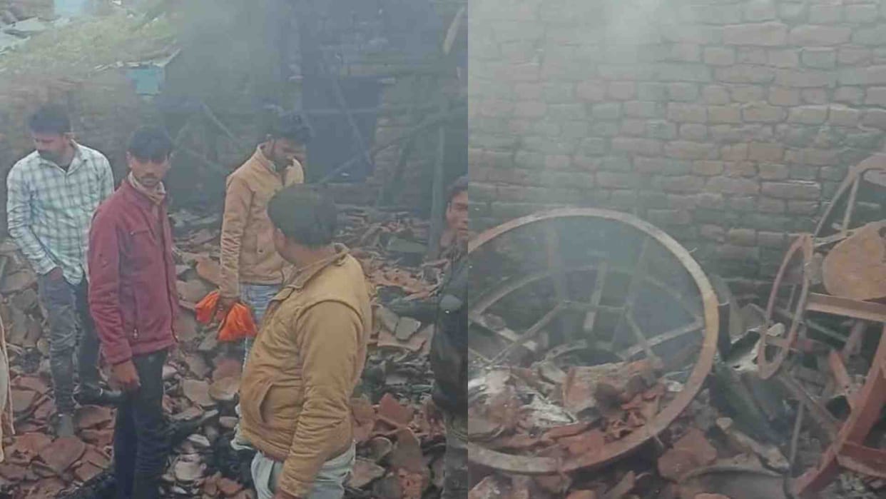 Seven animals burnt to death in Damoh Suradehi village