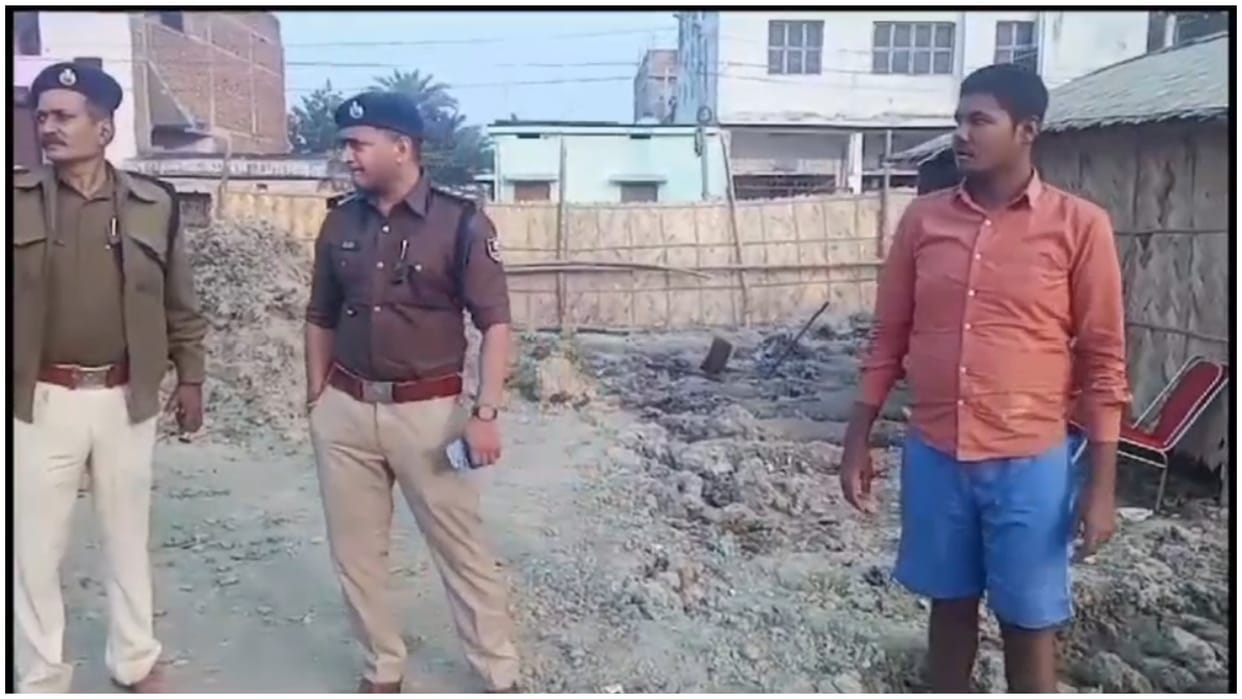 Bihar News : Land mafias are occupying the pond in Darbhanga by filling.bihar news hindi.