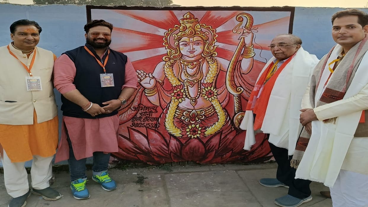 Eight Haryanvi artists among 100 artists selected from across country in art festival organized in Ayodhya