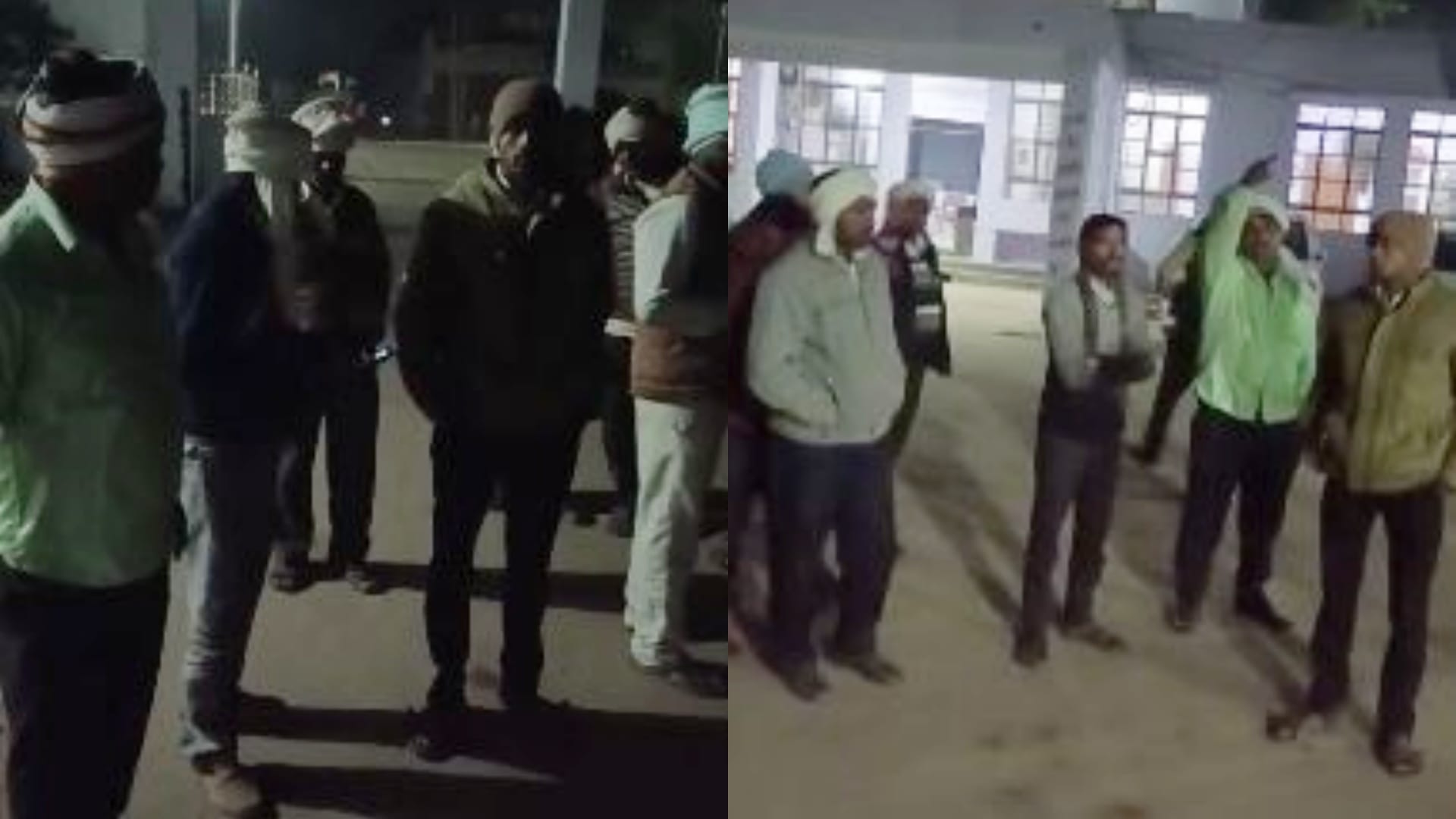 थाने पर लोगों का जमावड़ा