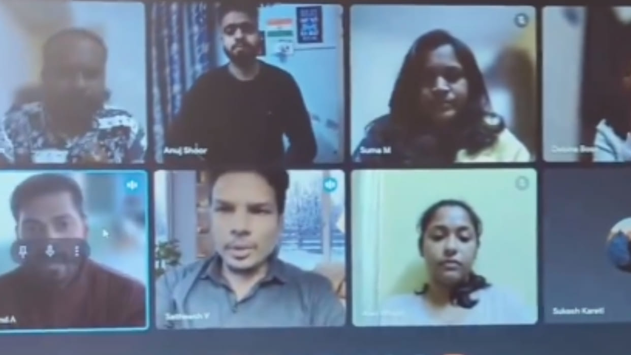 Argument ensues between colleagues during Zoom meeting over using Hindi. Internet is divided
